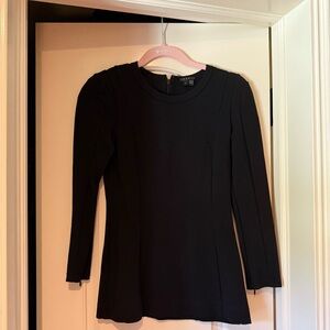 Theory Elegant Black Long Sleeve top
